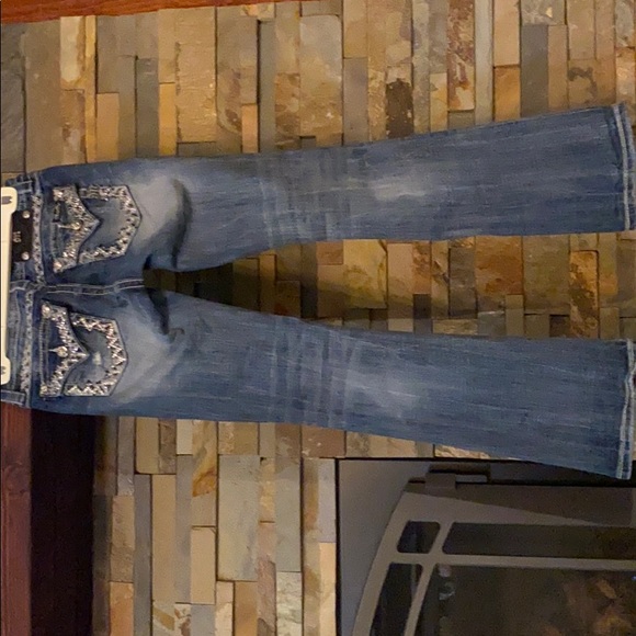 MISS ME Bling Signature Bootcut Jeans Size 26 - Picture 7 of 8